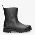 Monovar botas de piel con forro interior de pelo. negro