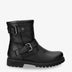 Felina botas de piel con forro interior de pelo. negro