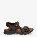 Salton sandalias de piel con forro interior de lycra. marron