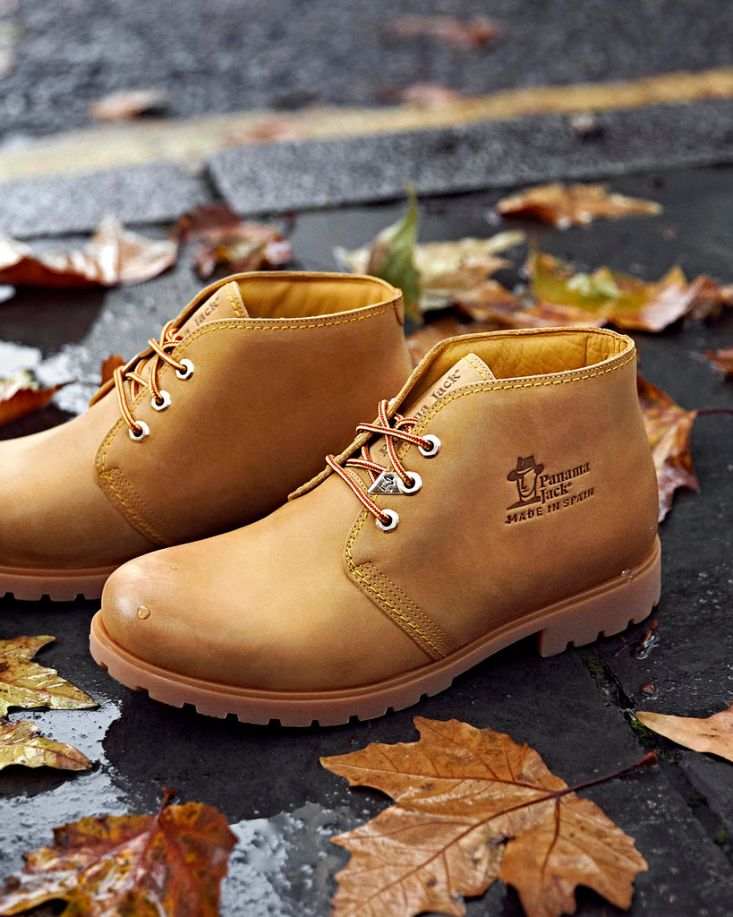 Bota Panama botines de piel con forro interior de piel. vintage