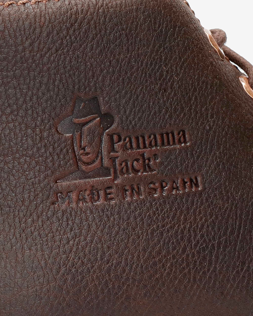 Bota Panama botines de piel con forro interior de piel. castaño