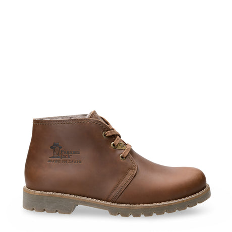 Bota Panama Igloo botín de piel con forro interior de pelo natural. cuero
