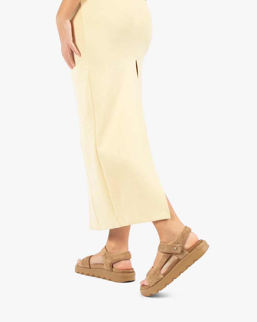 Bruna sandalias de piel con forro interior de piel. cuero