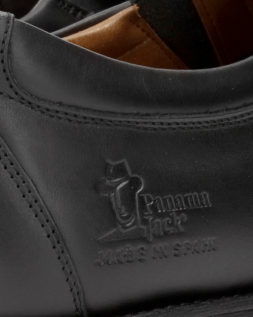 Derek zapatos de piel con forro interior de piel. negro