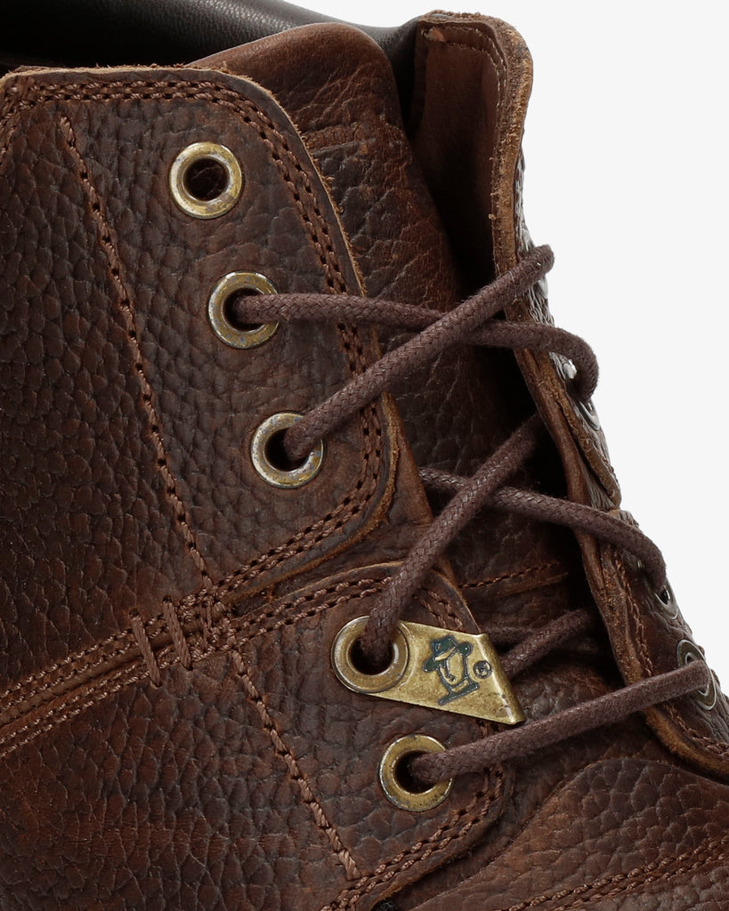 Fargo botines de piel con forro interior de piel. humo