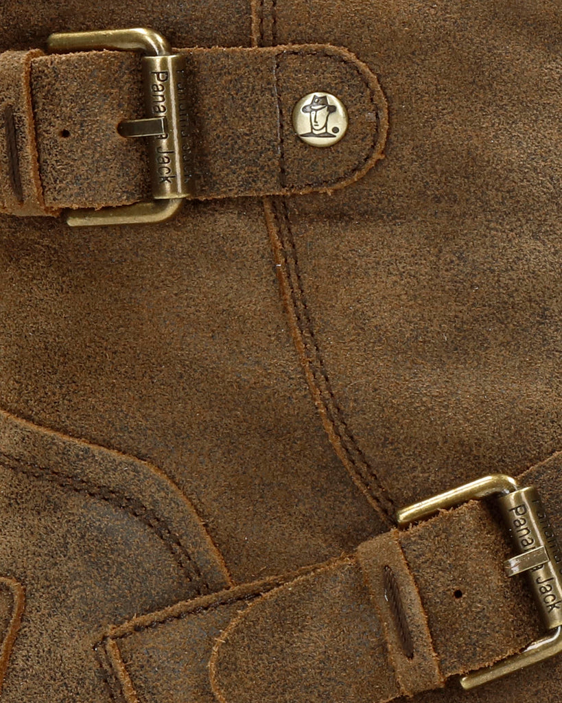 Felina botas de piel con forro interior de piel. marron