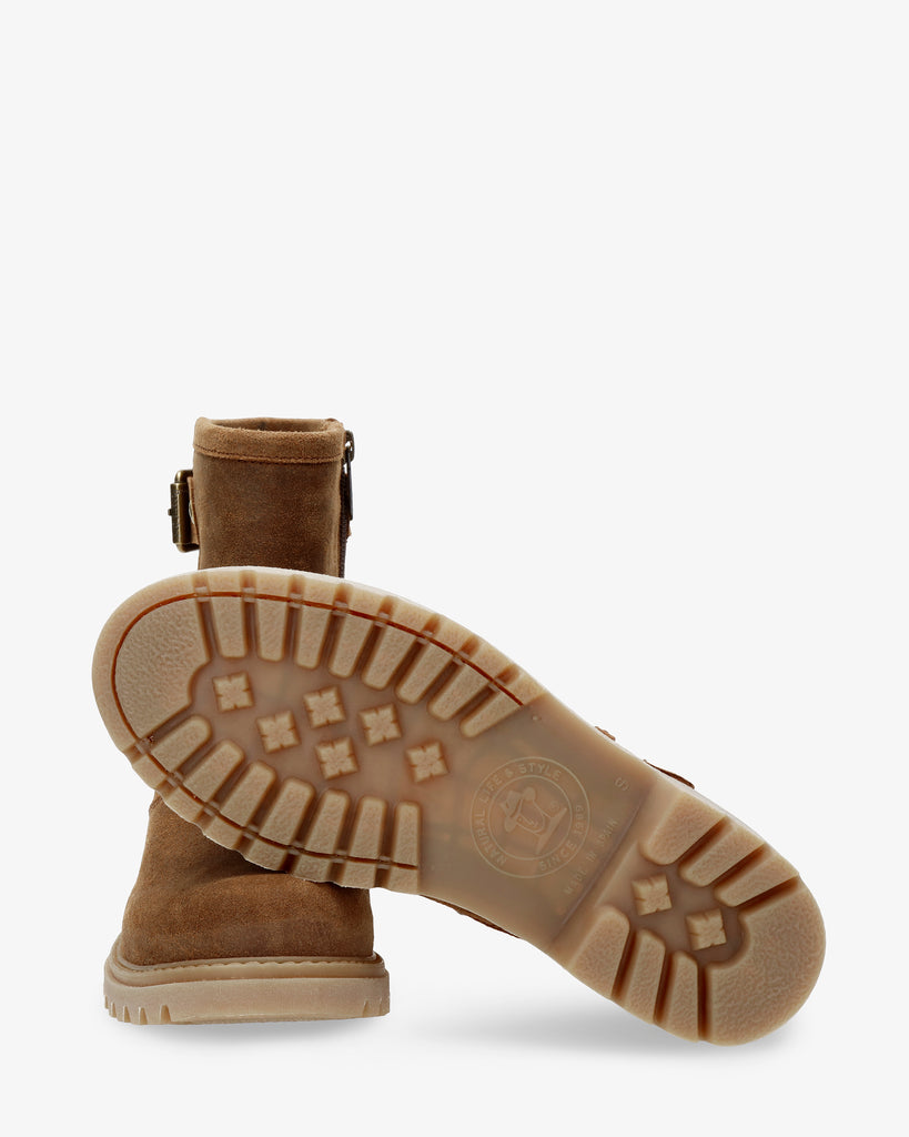 Felina botas de piel con forro interior de piel. cuero