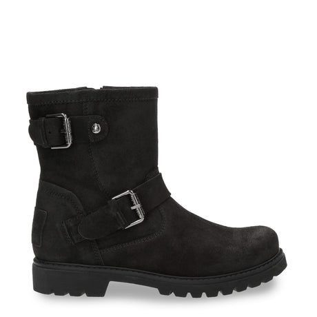 Felina botas de piel con forro interior de piel. negro