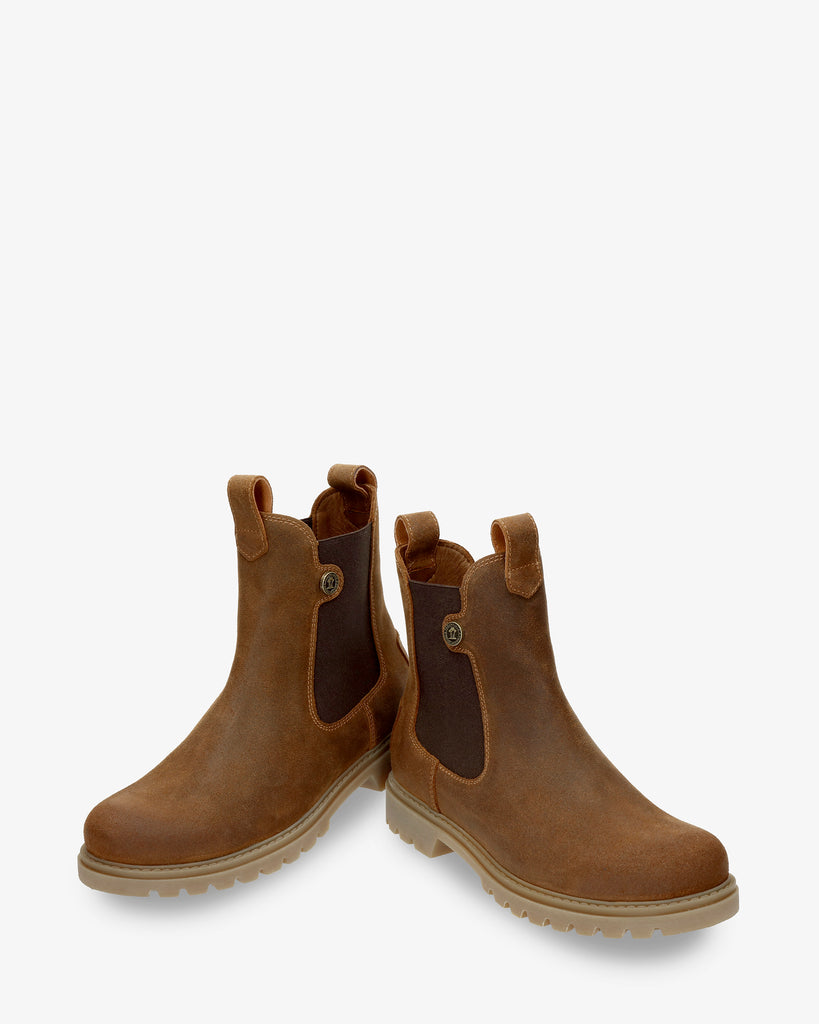 Francesca botines de piel con forro interior de piel. cuero