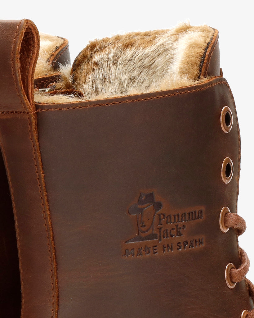 Frisia botas de piel con forro interior de pelo. cuero