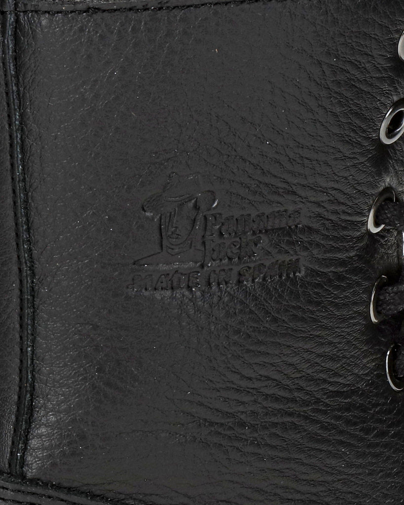 Frisia Igloo botas de piel con forro interior de pelo natural. negro