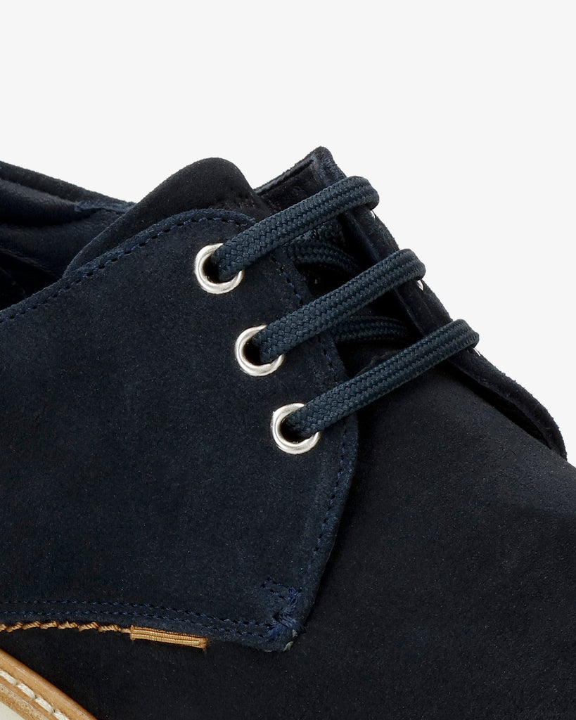 Gadner zapatos de piel con forro interior de piel. marino