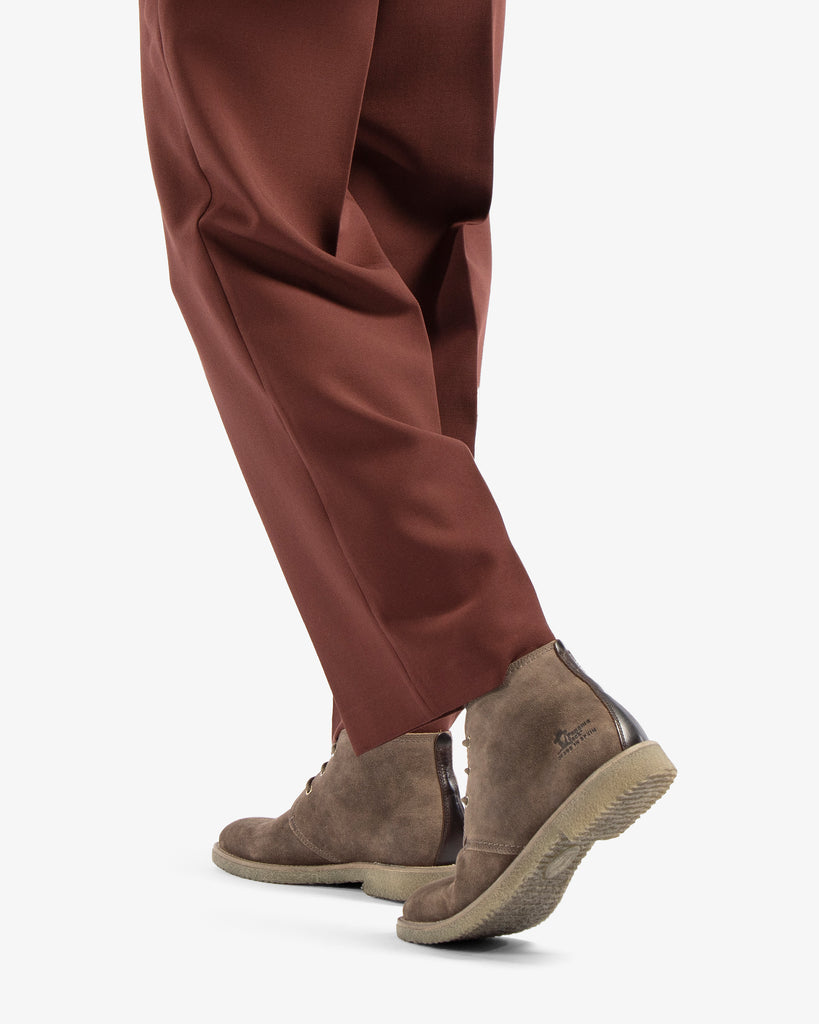 Gael botines de piel con forro interior de piel. taupe