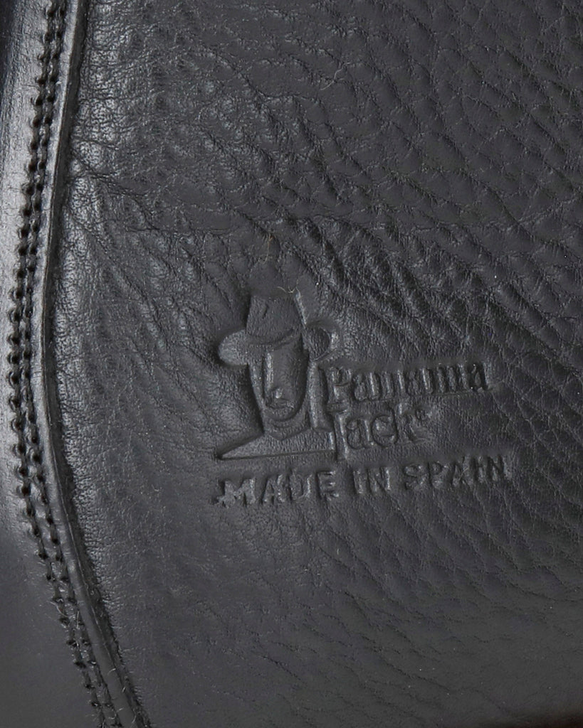 Gareth Igloo botín de piel con forro interior de pelo natural. negro