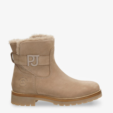 Javea botas de piel con forro interior de pelo. taupe