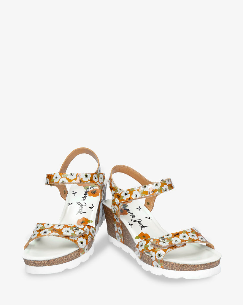 Julia Garden sandalias de piel con forro interior de piel. vintage