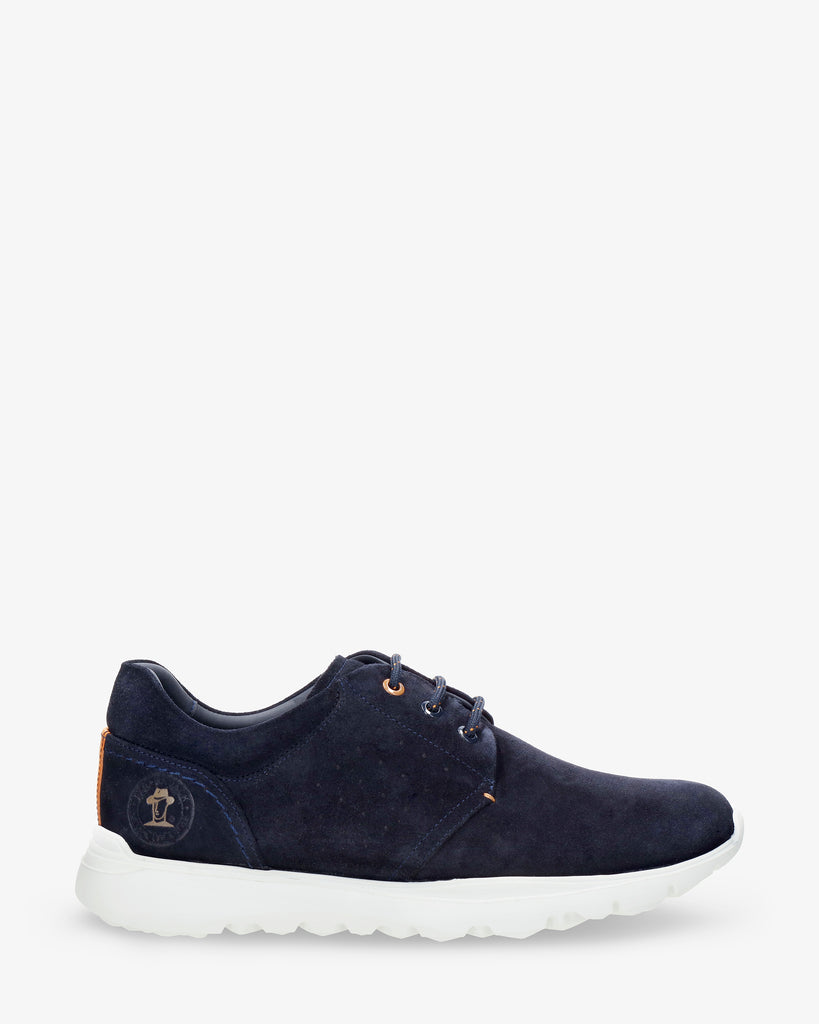 Julius sneakers de piel con forro interior de piel. marino
