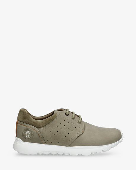 Julius sneakers de piel con forro interior de piel. kaki