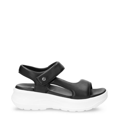 Naroa sandalias de piel con forro interior de piel. negro