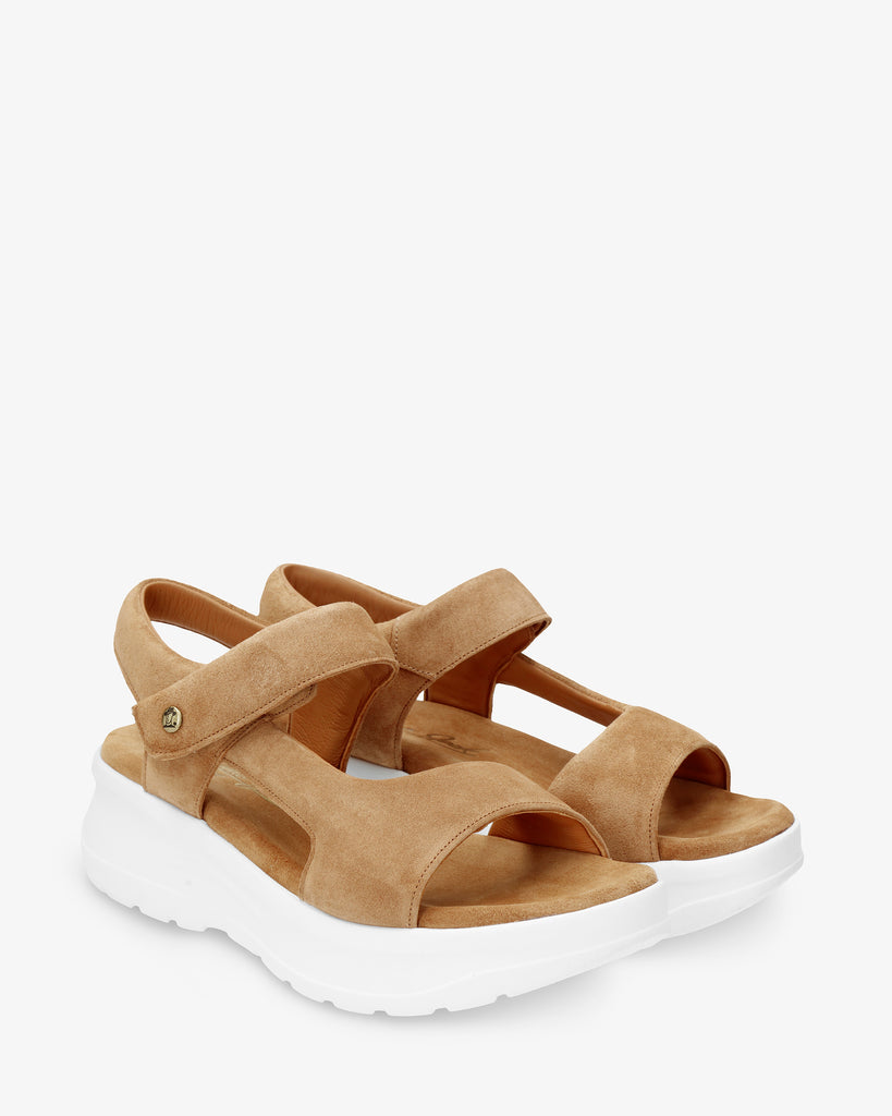 Naroa sandalias de piel con forro interior de piel. cuero