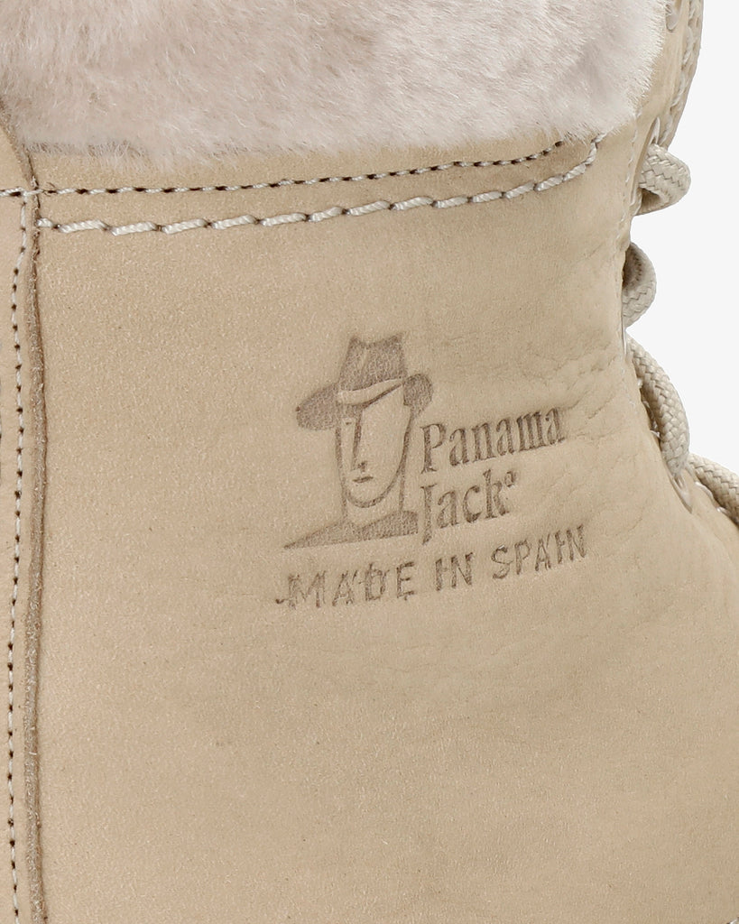 Panama 03 Igloo botas de piel con forro interior de pelo natural. crudo