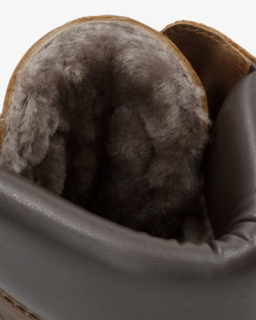 Panama 03 Igloo botas de piel con forro interior de pelo natural. cuero