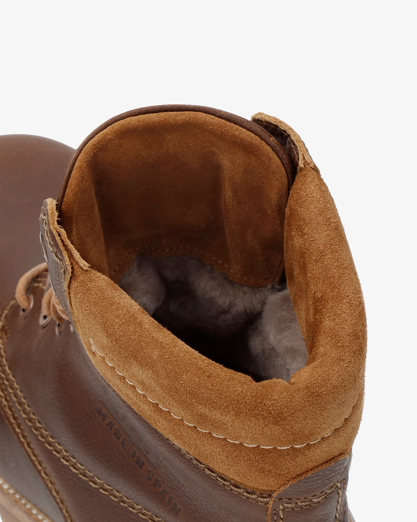 Panama 03 Igloo botas de piel con forro interior de pelo natural. cuero