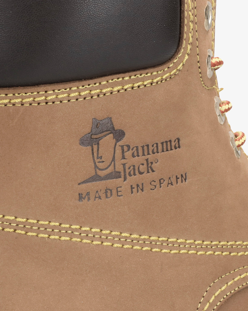 Panama 03 Wool botas de piel con forro interior de lana. avellana