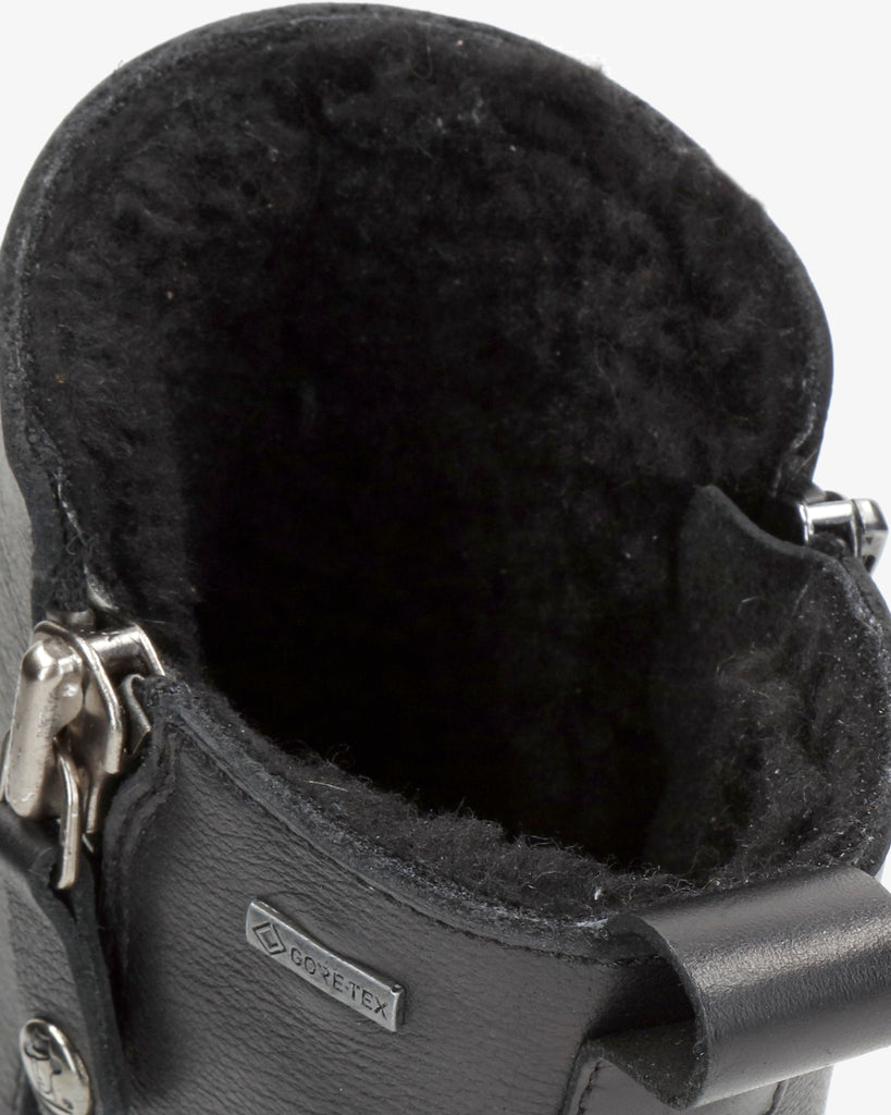 Pauline Gtx botines de piel con forro interior de gore-tex®. negro