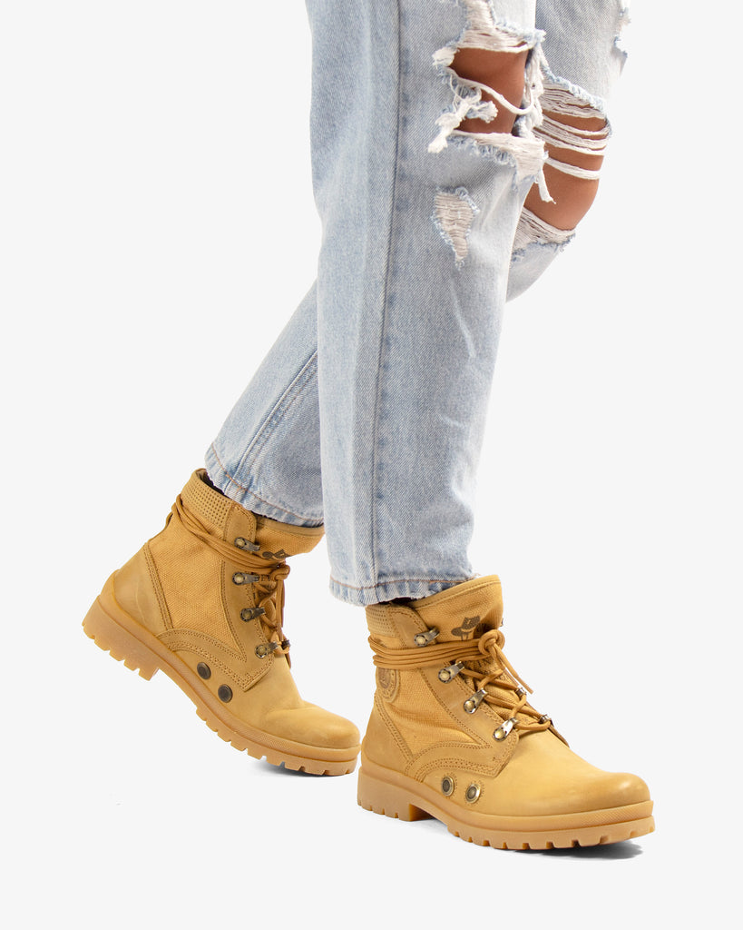 Route Boot Reporter botín de piel con forro interior de tejido. vintage