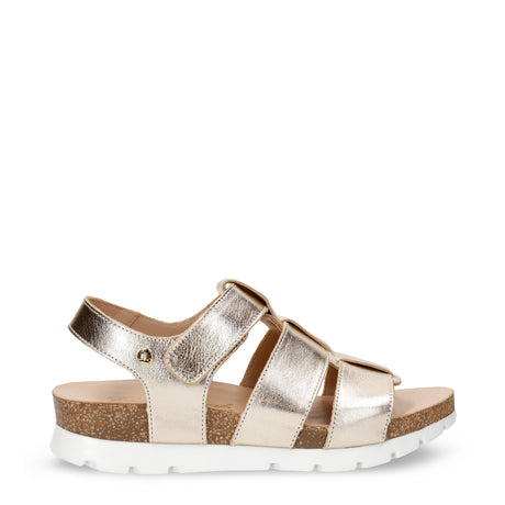 Sammy Shine sandalias de piel con forro interior de piel. oro
