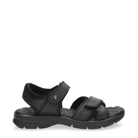 Sanders sandalias de piel con forro interior de lycra. negro
