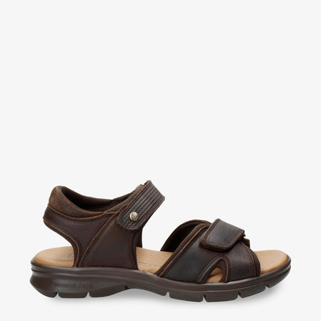 Sanders sandalias de piel con forro interior de lycra. marron