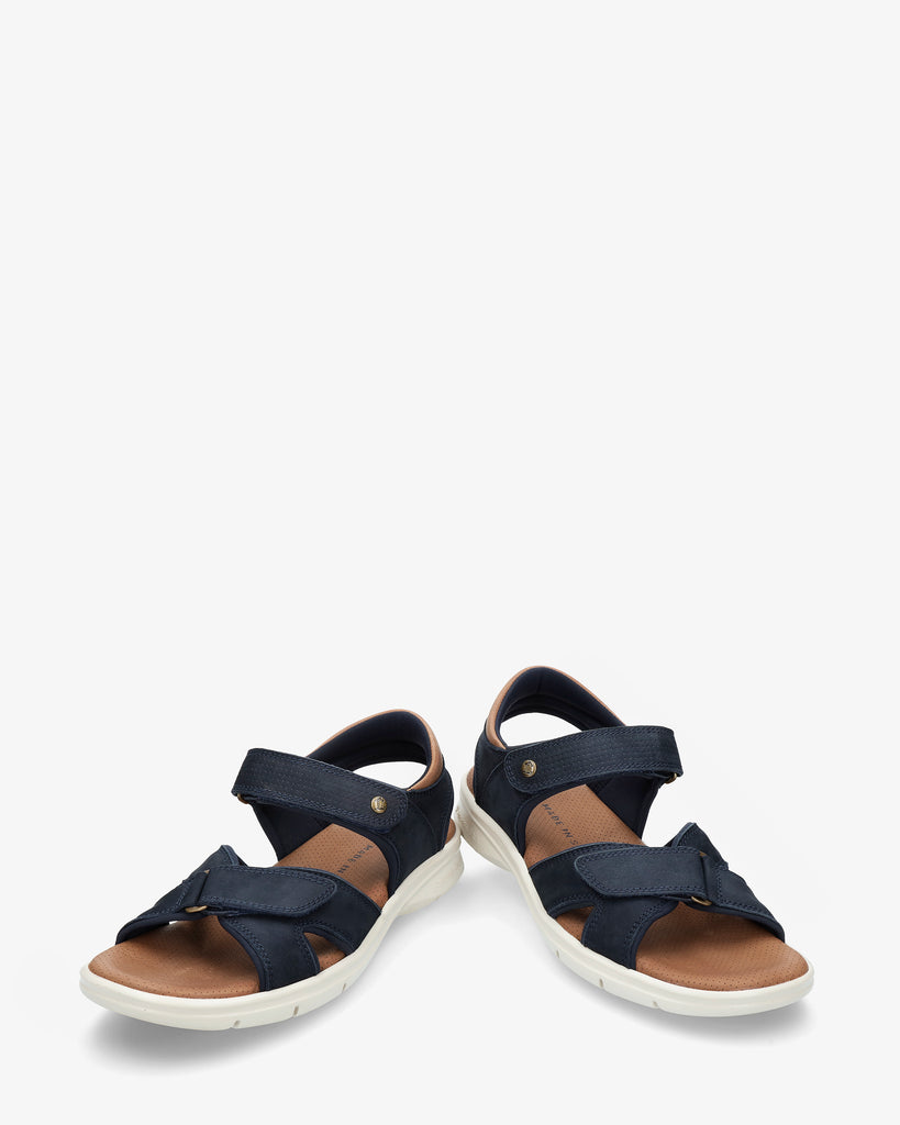 Sanders Navy sandalias de piel con forro interior de lycra. marino