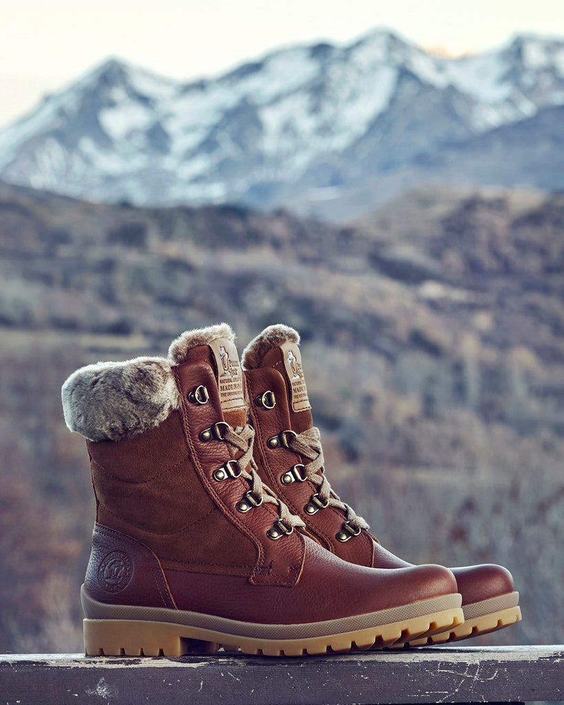 Tuscani botas de piel con forro interior de pelo. cuero