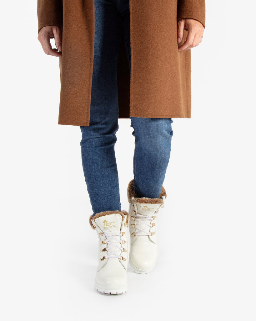 Tuscani Gtx botas de piel con forro interior de gore-tex® blanco