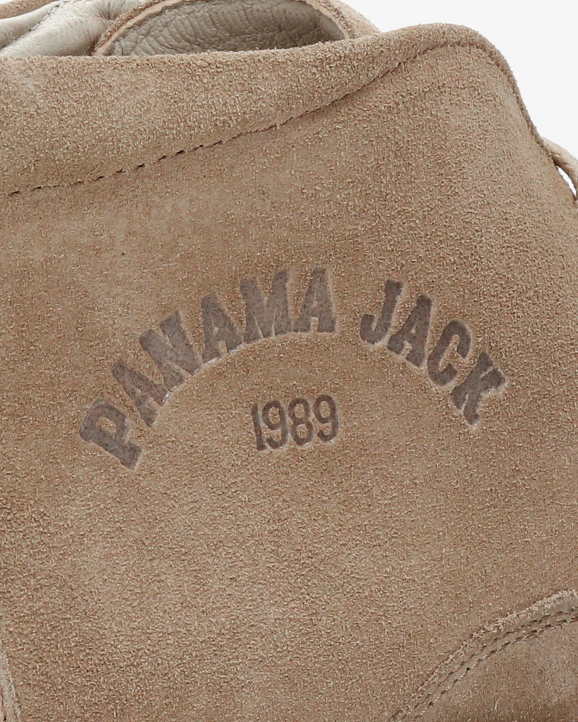 Yohan botín de piel con forro interior de piel. taupe